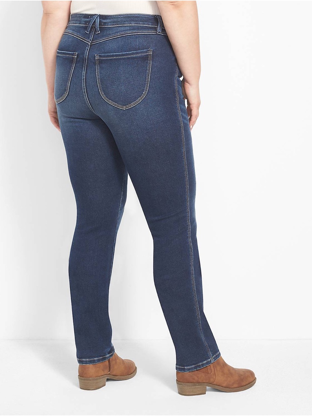 Lane Bryant Signature Fit Straight Leg Jeans Mid-Rise Dark Wash NWT Size 20 - Picture 2 of 14